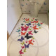 Karnaval Renkli Kelebekler Çocuk Odası Halısı