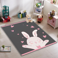 Karnaval Sevimli Tavşan Çocuk Odası Halısı
